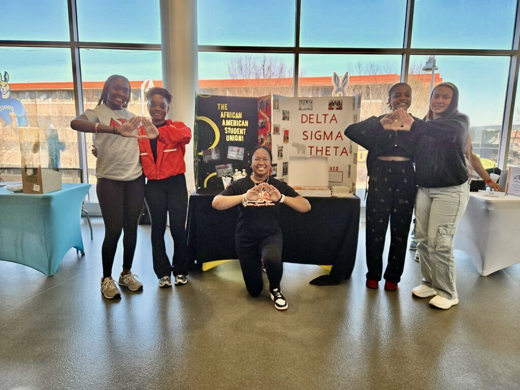 Tabling at the UMKC student organization fair